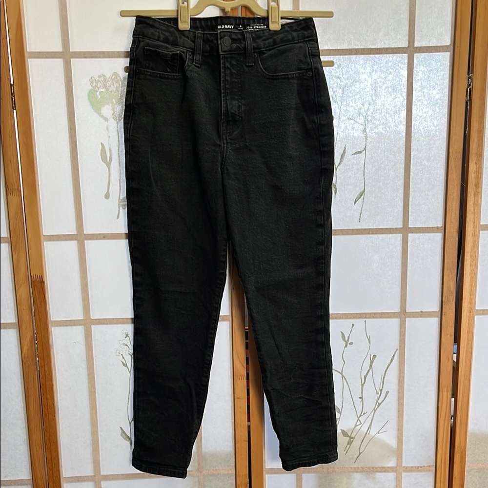 Old Navy Charcoal O.G. Straight High-Rise Jeans